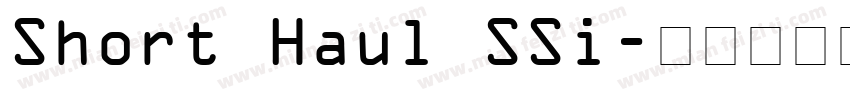 Short Haul SSi字体转换